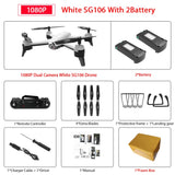 SG106 WiFi FPV RC Drone with 720P or 1080P or 4K HD Dual  Camera Optical Flow  Aerial Video RC Quadcopter for Toys Kid RC Dron