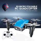 S9 S9W S9HW Foldable RC Mini Drone Pocket Drone Micro Drone RC Helicopter With HD Camera Altitude Hold Wifi FPV FSWB Pocket Dron