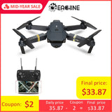 Eachine E58 WIFI FPV With Wide Angle HD Camera High Hold Mode Foldable Arm RC Quadcopter Drone RTF VS VISUO XS809HW JJRC H37