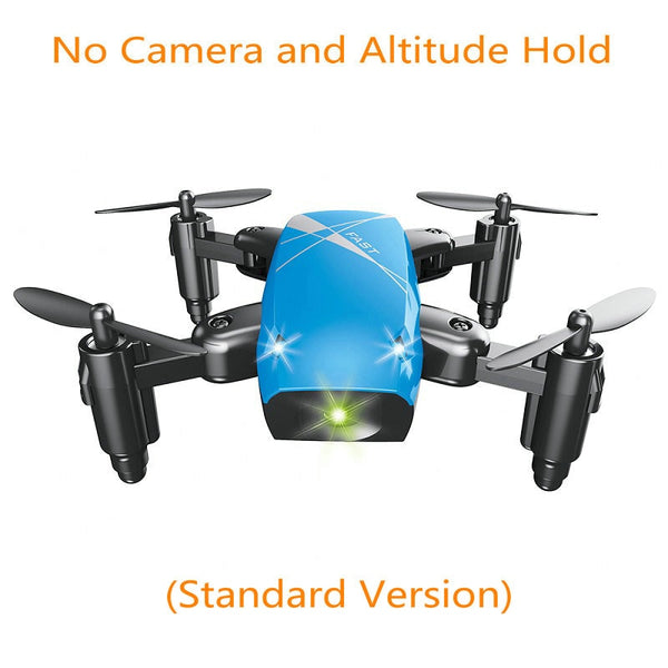 AEOFUN S9HW Mini Drone With Camera HD S9 No Camera Foldable RC Quadcopter Altitude Hold Helicopter WiFi FPV Micro Pocket Drone