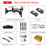 SG106 WiFi FPV RC Drone with 720P or 1080P or 4K HD Dual  Camera Optical Flow  Aerial Video RC Quadcopter for Toys Kid RC Dron