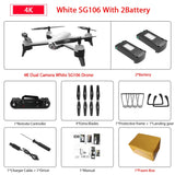 SG106 WiFi FPV RC Drone with 720P or 1080P or 4K HD Dual  Camera Optical Flow  Aerial Video RC Quadcopter for Toys Kid RC Dron