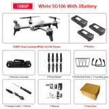 SG106 WiFi FPV RC Drone with 720P or 1080P or 4K HD Dual  Camera Optical Flow  Aerial Video RC Quadcopter for Toys Kid RC Dron